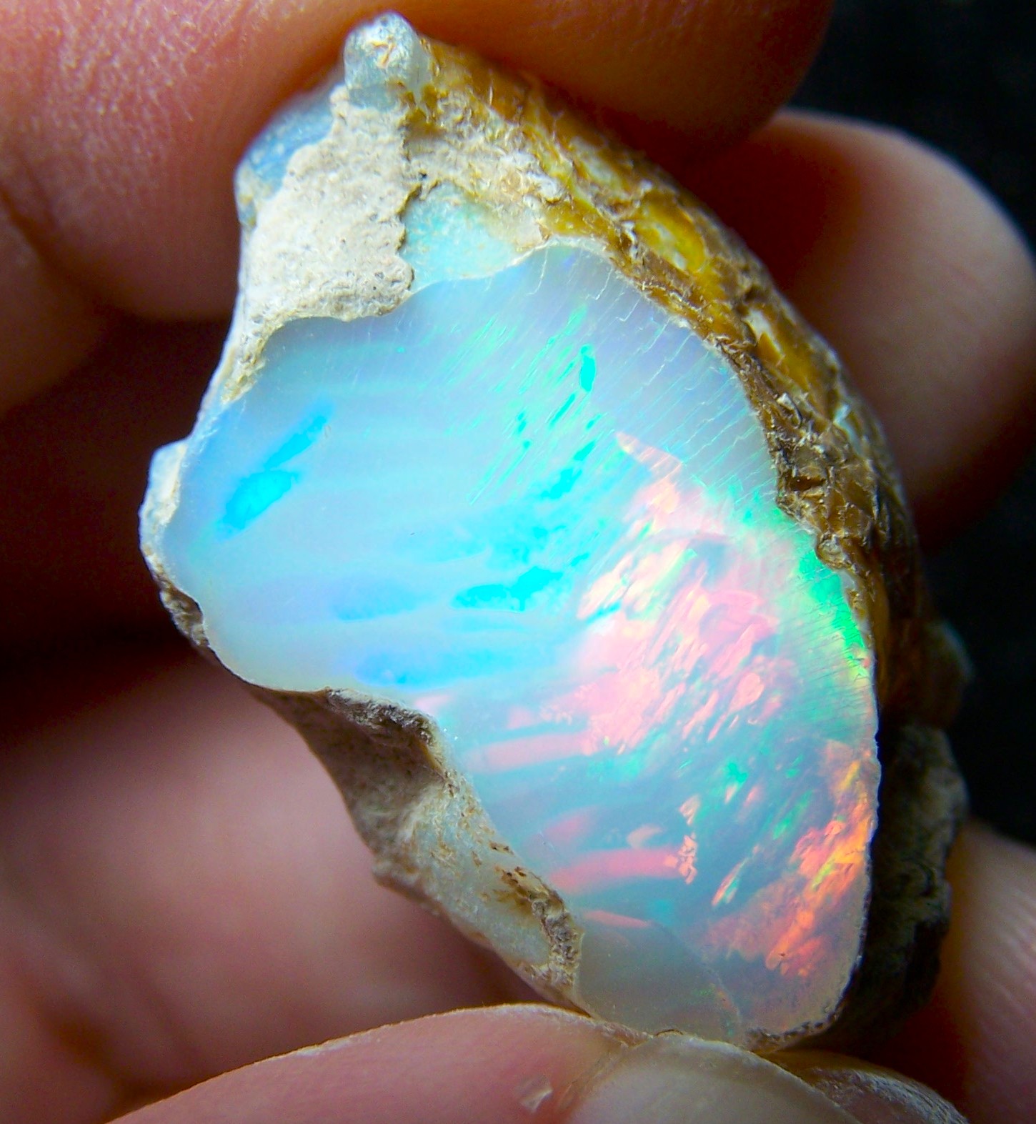 Ethiopian Opal Welo Rough * VIDEO 48.92 CTs AAA FIRE Cutting Grade USA DEALER — photo 1 of 13