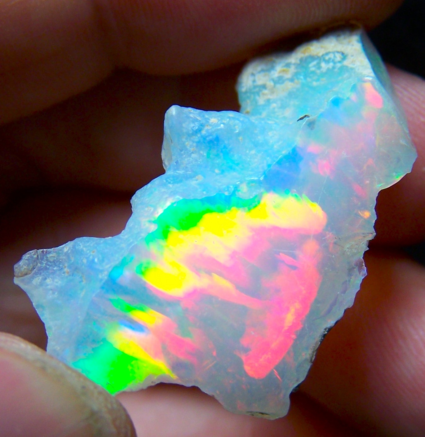 Amazing! Ethiopian Opal Welo Rough * VIDEO 17.02 CTs AAA FIRE Cutting Grade USA DEALER