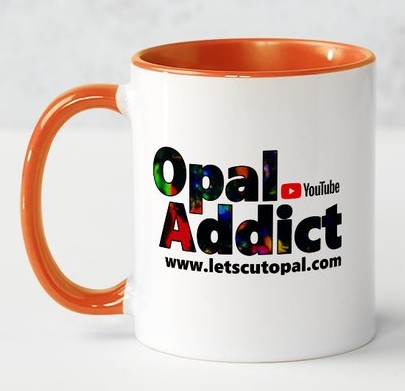 Opal Addict Ceramic Mug – Orange Highlight Design, 11 oz — photo 1 of 2