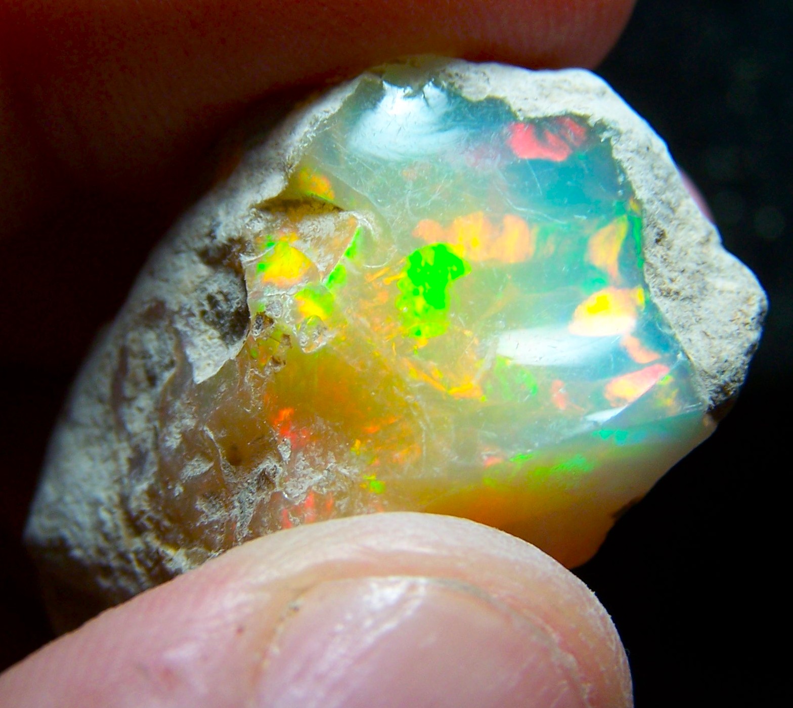 Ethiopian Opal Welo Rough * VIDEO 59.93 CTs AAA FIRE Cutting Grade USA DEALER