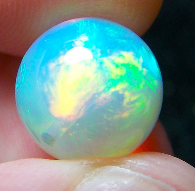 Ethiopian Opal Welo 11 MM Bead Sphere * VIDEO 6.11 CTs AAA FIRE USA DEALER