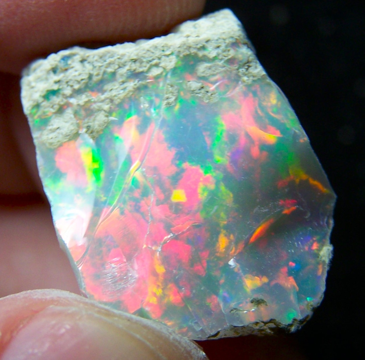 Ethiopian Opal Welo Rough * VIDEO 23.63 CTs AAA FIRE Cutting Grade USA DEALER