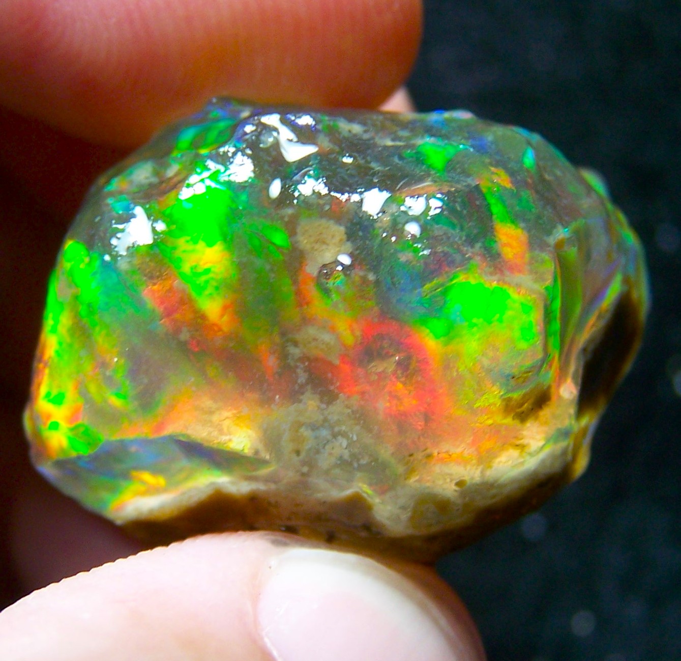 Opal Rough BIG 80.06 CTs Ethiopian Crystal SEE VIDEO USA DEALER 100% Natural