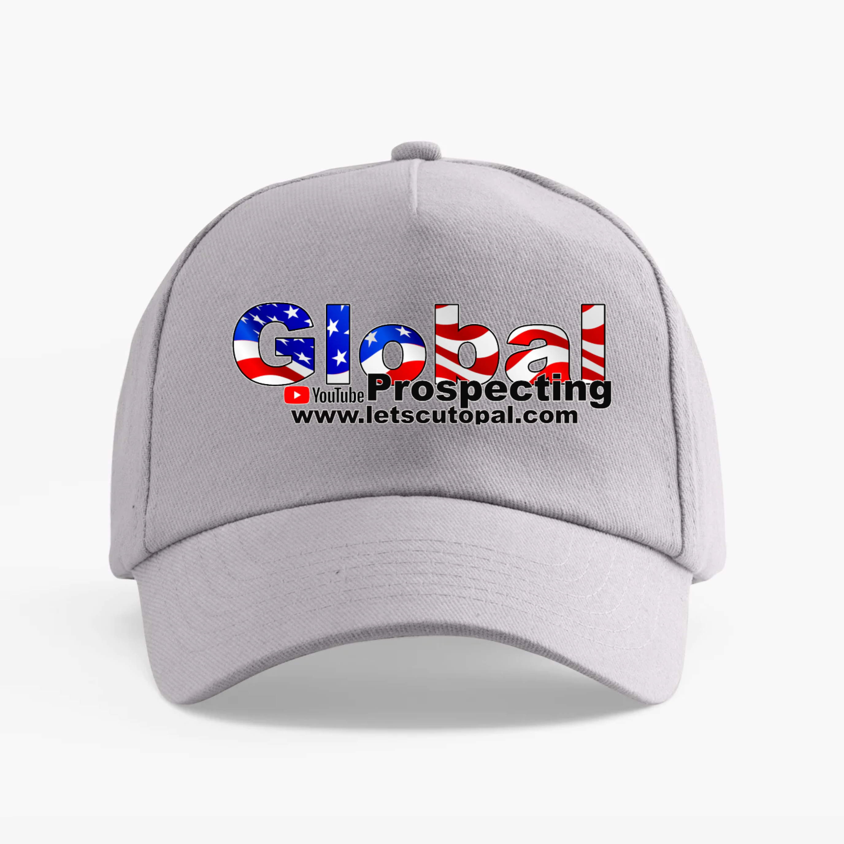 Gray Global American Flag Opal Cap 100% cotton