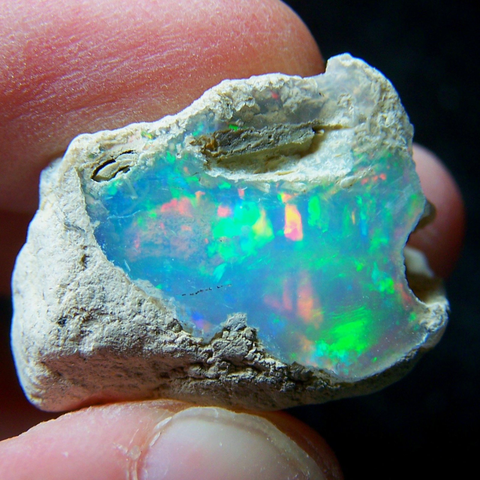 Ethiopian Opal Welo Rough * VIDEO 30.91 CTs AAA FIRE Cutting Grade USA DEALER — photo 1 of 13