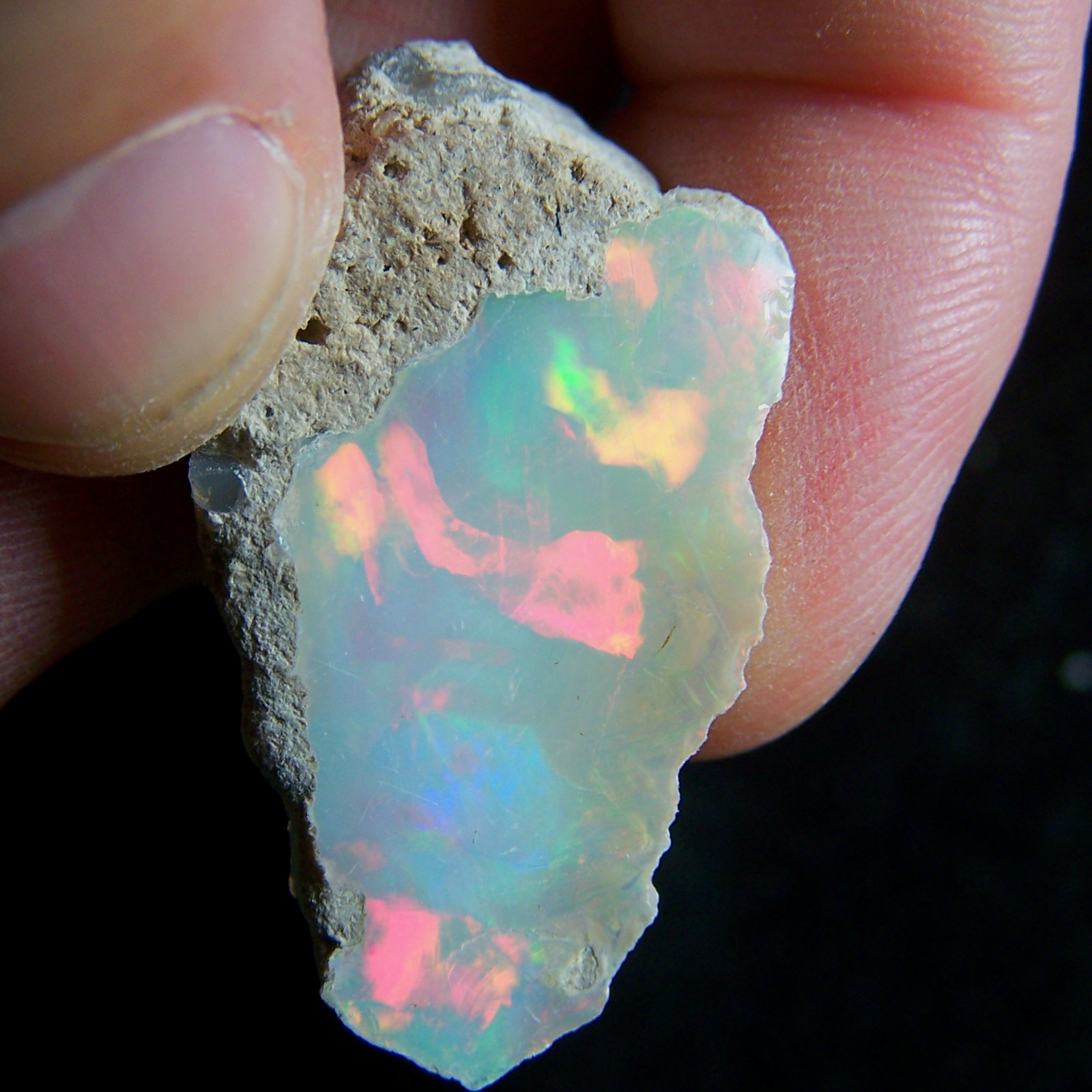 Ethiopian Opal Welo Rough * VIDEO 34.14 CTs AAA FIRE Cutting Grade USA DEALER