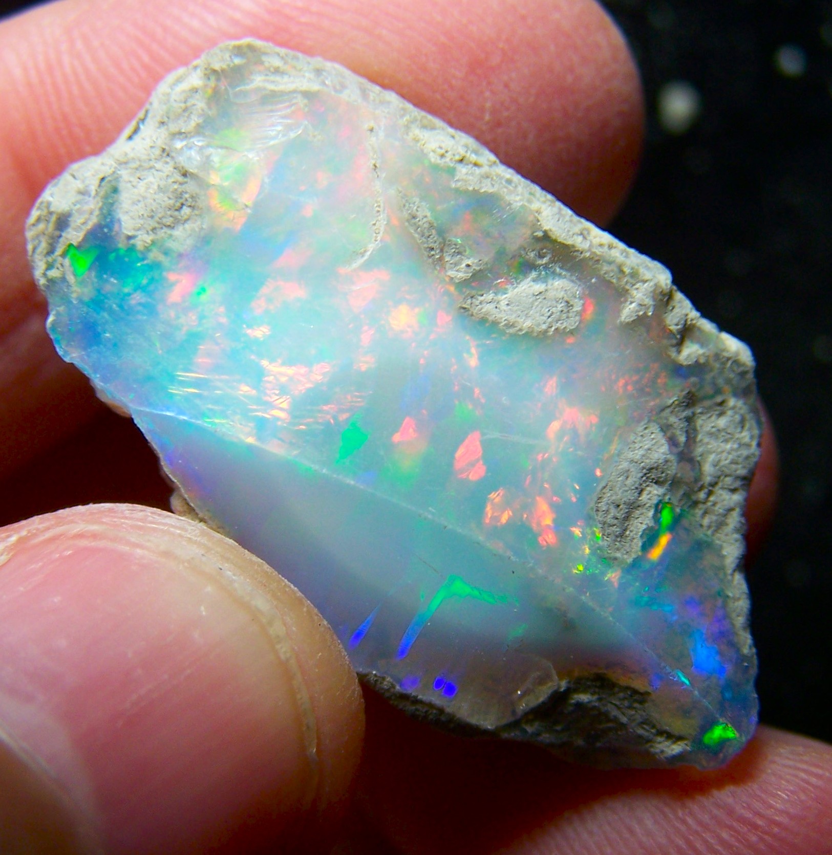 Ethiopian Opal Welo Rough * VIDEO 36.63 CTs AAA FIRE Cutting Grade USA DEALER