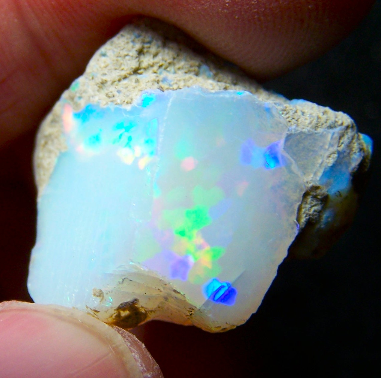 Ethiopian Opal Welo Rough * VIDEO 24.52 CTs Awesome Pattern Puzzle Piece must see video!!