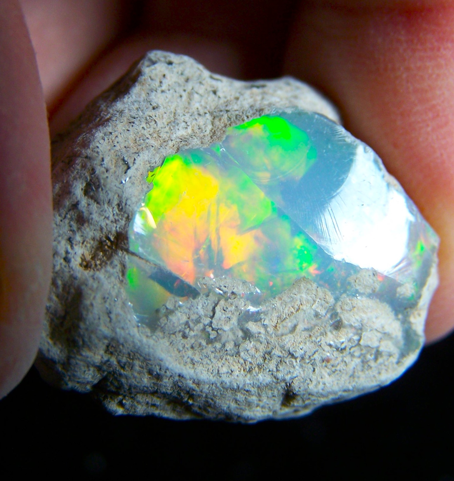BIG ONE BEAUTY! Ethiopian Opal Welo Rough * VIDEO 51.80 CTs AAA FIRE Cutting Grade USA DEALER