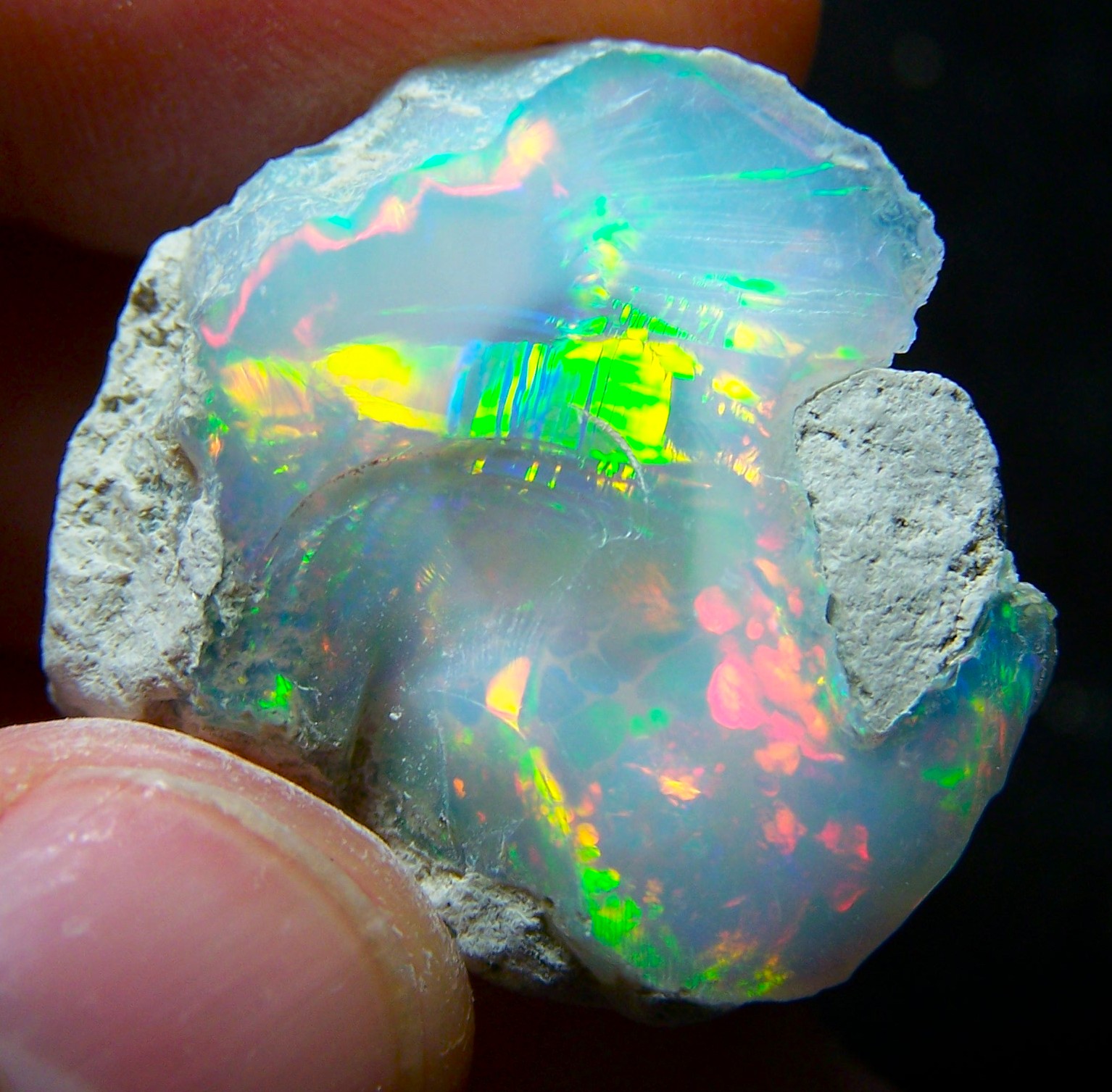 Ethiopian Opal Welo Rough * VIDEO 36.01 CTs AAA FIRE Cutting Grade USA DEALER