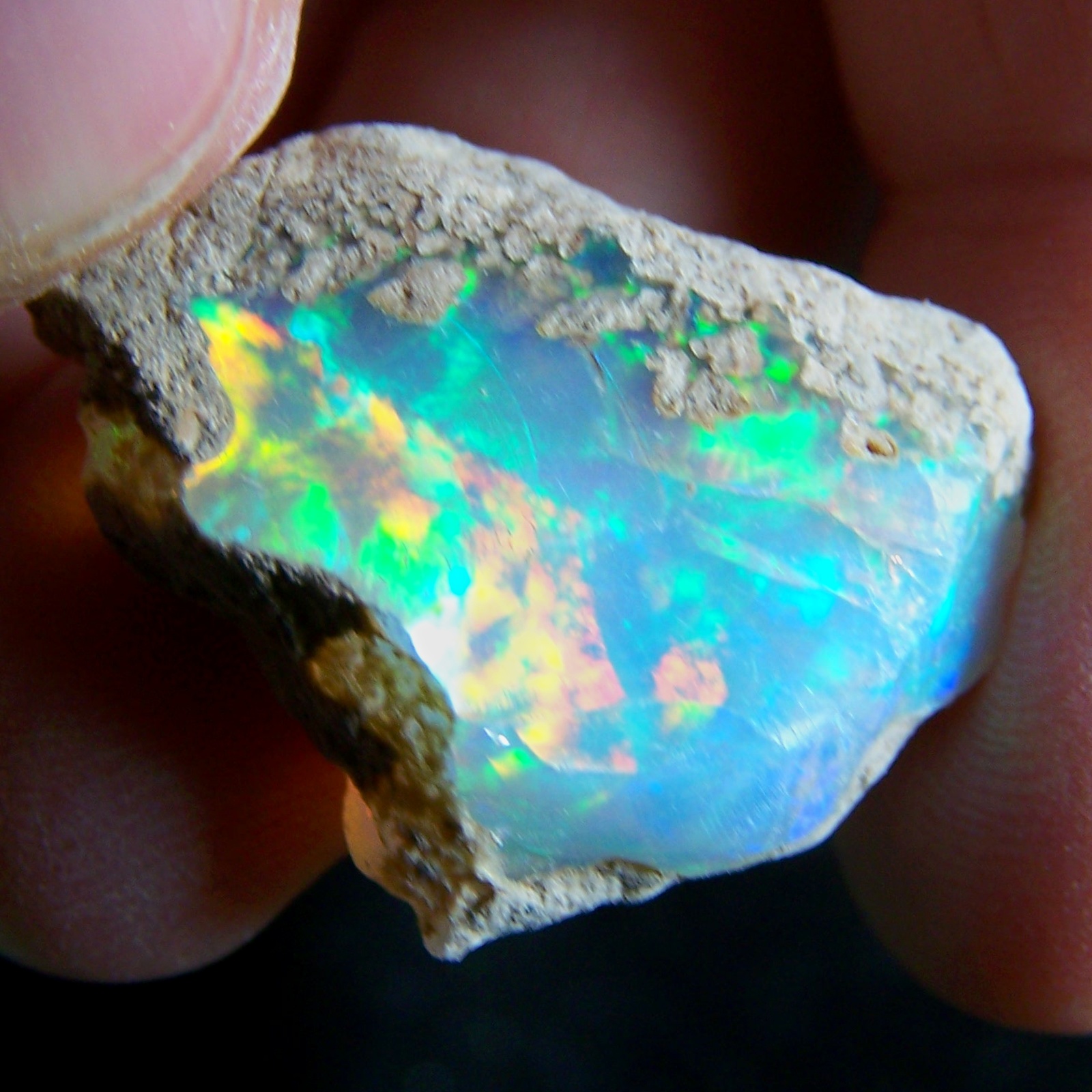 Ethiopian Opal Welo Rough * VIDEO 26.90 CTs AAA FIRE Cutting Grade USA DEALER