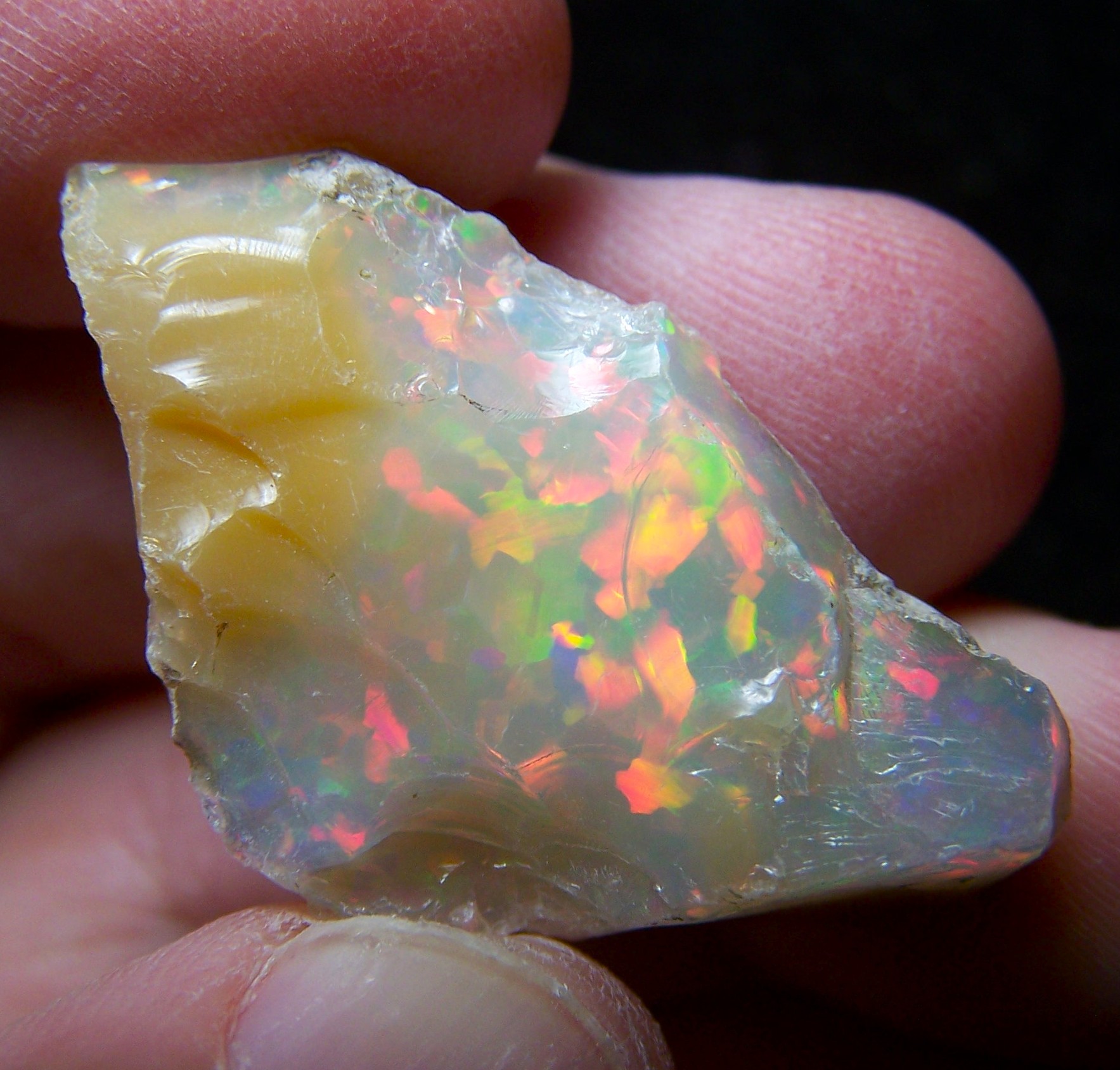 Ethiopian Opal Welo Rough * VIDEO 33.09 CTs AAA FIRE Cutting Grade USA DEALER